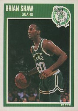 1989 Fleer Brian Shaw #14 Basketball Card