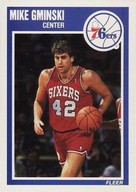 1989 Fleer Mike Gminski #116 Basketball Card