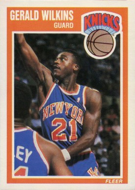 1989 Fleer Gerald Wilkins #107 Basketball Card