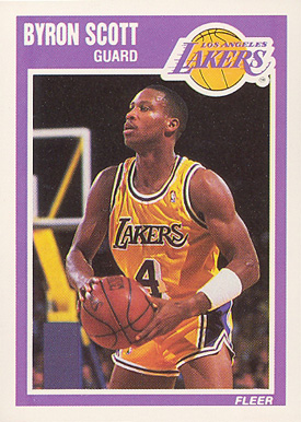 1989 byron scott fleer card basketball