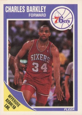 1989 Fleer Charles Barkley #113 Basketball Card