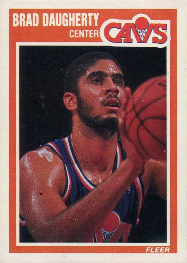 1989 Fleer Brad Daugherty #25 Basketball Card