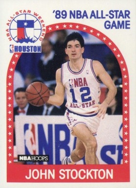 1989 Hoops John Stockton #297 Basketball Card