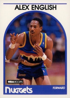 1989 Hoops Alex English #120 Basketball Card