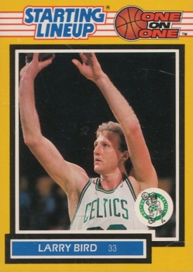 1989 Kenner Starting Lineup One on One Larry Bird # Basketball Card