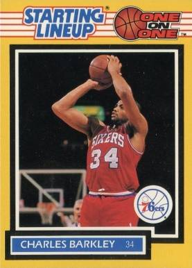 1989 Kenner Starting Lineup One on One Charles Barkley # Basketball Card