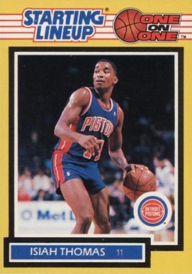 1989 Kenner Starting Lineup One on One Isiah Thomas # Basketball Card