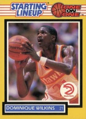 1989 Kenner Starting Lineup One on One Dominique Wilkins # Basketball Card