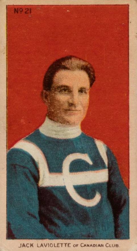 1910 Imperial Jack Laviolette of Canadian Club #21 Hockey Card