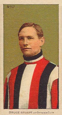 1910 Imperial Bruce Stuart of Ottawa Club #17 Hockey Card