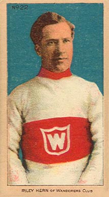 1910 Imperial Riley Hern of Wanderers Club #22 Hockey Card