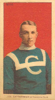 1910 Imperial Joseph Cattarinich of Canadian Club #16 Hockey Card