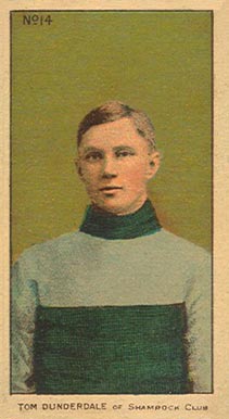 1910 Imperial Tom Dunderdale of Shamrock Club #14 Hockey Card