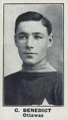 1912 C57 Clint Benedict #3 Hockey Card