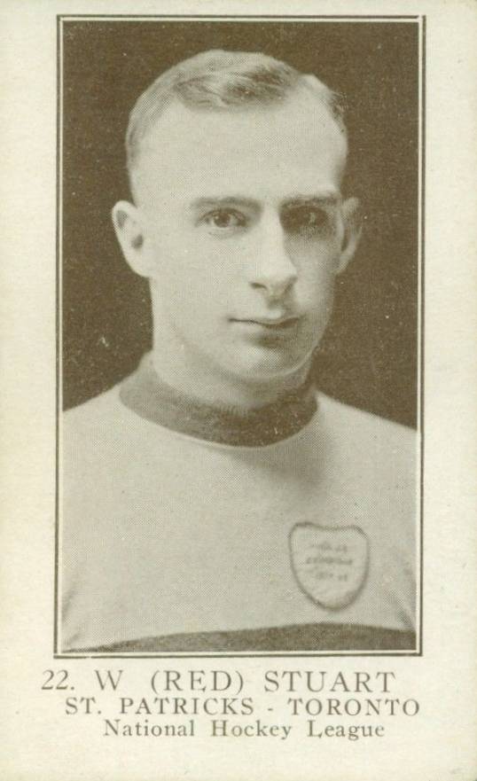 1923 William Patterson W. (Red) Stuart #22 Hockey Card