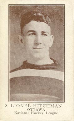 1923 William Patterson Lionel Hitchman #8 Hockey Card