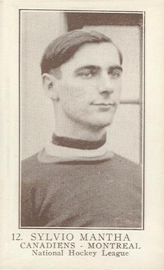 1923 William Patterson Sylvio Mantha #12 Hockey Card