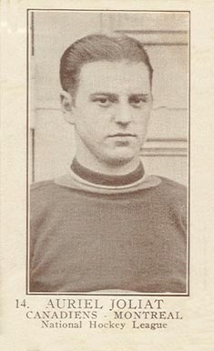 1923 William Patterson Auriel Joliat #14 Hockey Card