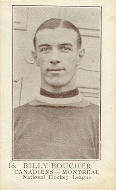1923 William Patterson Billy Boucher #16 Hockey Card