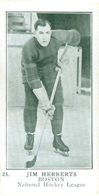 1924 William Patterson Jim Herberts #25 Hockey Card