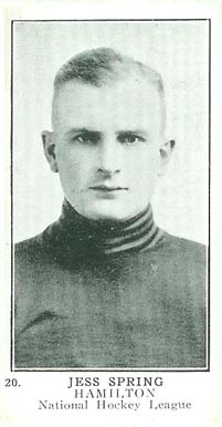 1924 William Patterson Jess Spring #20 Hockey Card