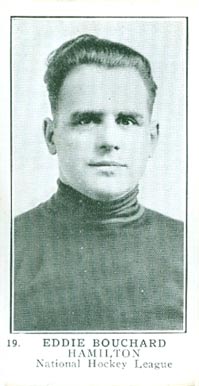 1924 William Patterson Eddie Bouchard #19 Hockey Card
