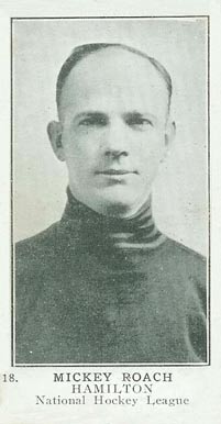 1924 William Patterson Mickey Roach #18 Hockey Card