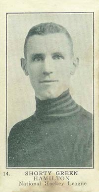 1924 William Patterson Shorty Green #14 Hockey Card