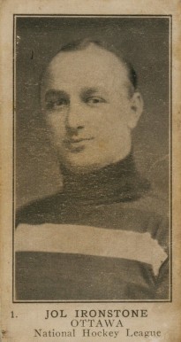 1924 William Patterson Joe Ironstone #1 Hockey Card