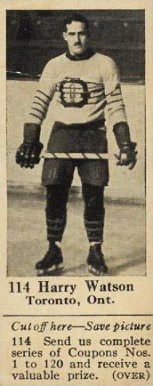 1925 Dominion Chocolate Harry Watson #114 Hockey Card