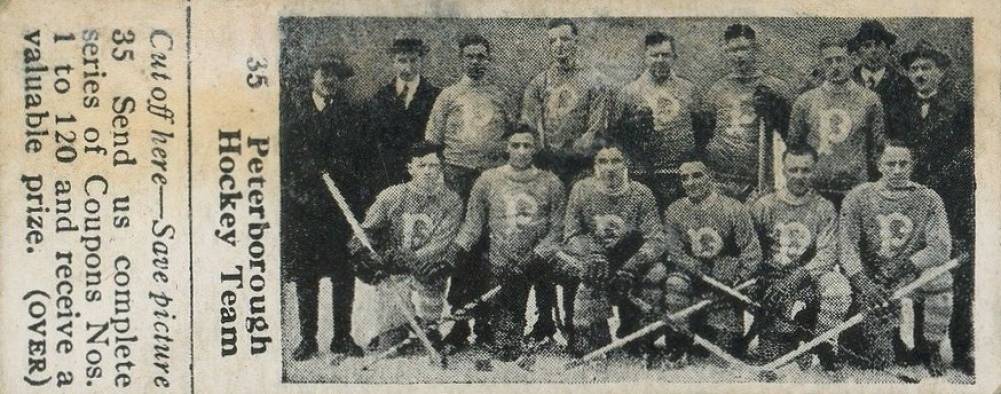1925 Dominion Chocolate Peterborough Team #35 Hockey Card
