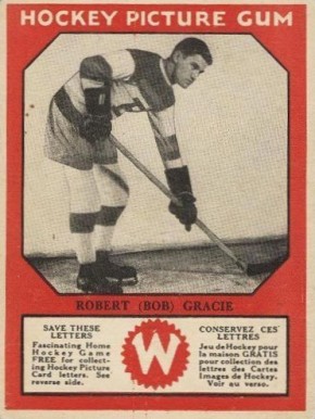 1933 Canadian Gum Bob Gracie # Hockey Card