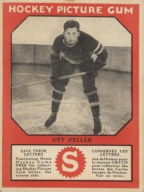 1933 Canadian Gum Ott Heller # Hockey Card