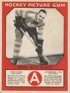1933 Canadian Gum King Clancy # Hockey Card