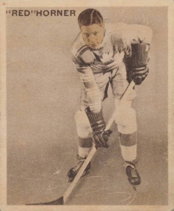 1933 World Wide Gum Ice Kings Red Horner #16 Hockey Card