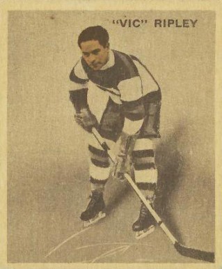 1933 World Wide Gum Ice Kings Vic Ripley #54 Hockey Card