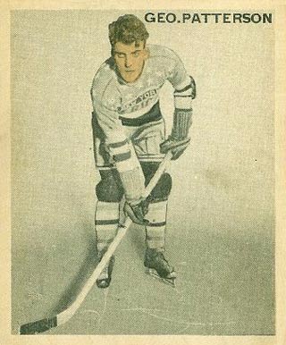 1933 World Wide Gum Ice Kings Geo. Patterson #35 Hockey Card