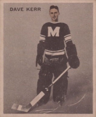 1933 World Wide Gum Ice Kings Dave Kerr #19 Hockey Card
