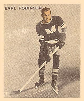 1933 World Wide Gum Ice Kings Earl Robinson #5 Hockey Card