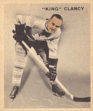 1933 World Wide Gum Ice Kings King Clancy #13 Hockey Card