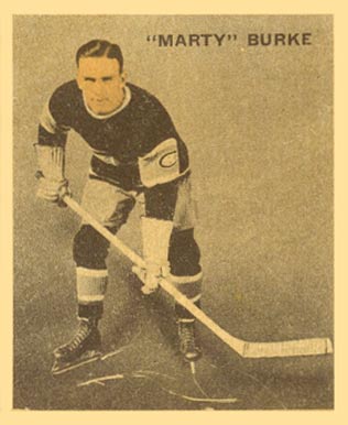 1933 World Wide Gum Ice Kings Marty Burke #14 Hockey Card