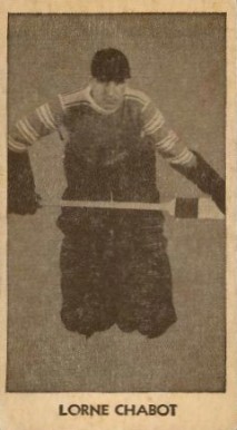 1933 V129 Anonymous Lorne Chabot #45 Hockey Card