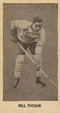 1933 V129 Anonymous Bill Thoms #10 Hockey Card