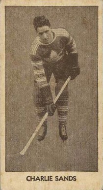 1933 V129 Anonymous Charlie Sands #16 Hockey Card