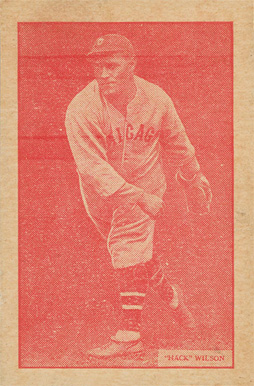 1933 Uncle Jacks Candy Hack Wilson # Baseball Card