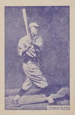 1933 Uncle Jacks Candy Charles Klein # Baseball Card