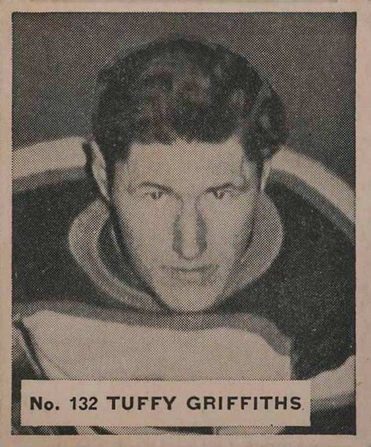 1937 World Wide Gum Tuffy Griffiths #132 Hockey Card