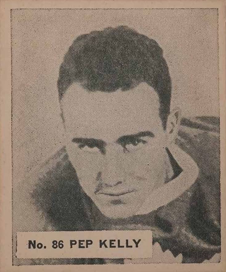 1937 World Wide Gum Pep Kelly #86 Hockey Card
