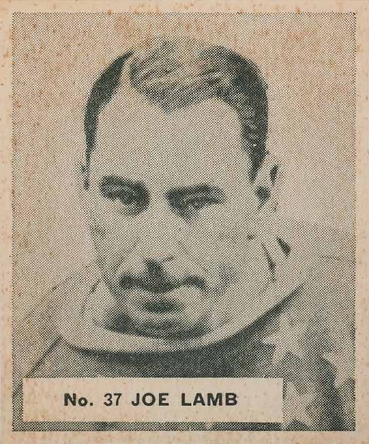 1937 World Wide Gum Joe Lamb #37 Hockey Card