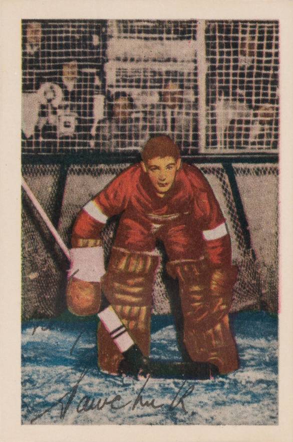 1952 Parkhurst Terry Sawchuk #86 Hockey Card